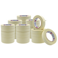 Infographic about masking tape showing it is multi-use, and says it is for painting projects identification or labeling, and industrial or commercial use