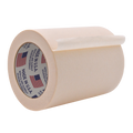 Infographic about masking tape showing paint application and mentions "it does't bleed at all!"