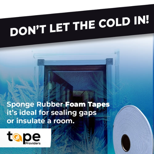 Gray PVC Foam Weather Stripping Tape | SSLDFT (Made in USA)