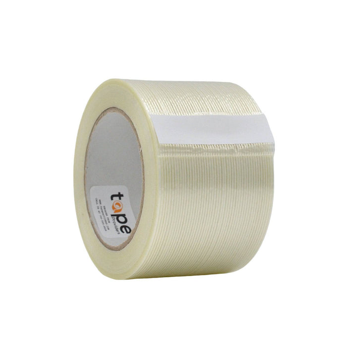 Durable filament tape collection with reinforced fiberglass, perfect for heavy-duty packaging, bundling, and securing large shipments in industrial environments.