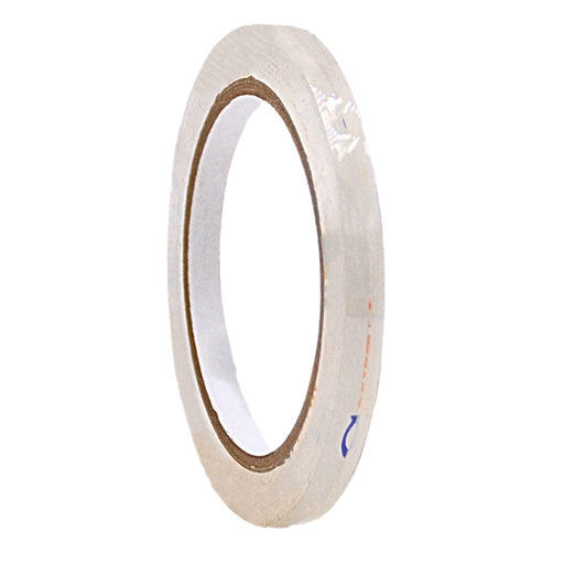 Close up of a roll of Crystal Clear Carton Sealing Tape 1/4 inch