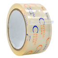 Close up of a roll of Crystal Clear Carton Sealing Tape 2.5 inch