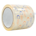 Close up of a roll of Crystal Clear Carton Sealing Tape 4 inch