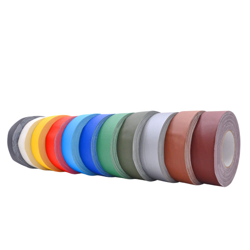 Variety of professional gaffer tape rolls designed for industrial applications, providing reliable, residue-free adhesion for secure cable management, stage setups, and more. Wholesale pricing available. 