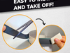 infographic detailing foam tape mentioning it is easy to install and to remove