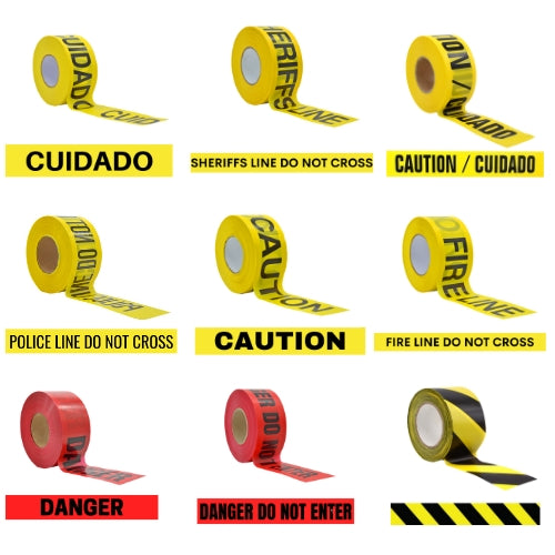 Caution/Danger/Police Barricade Tape, Multiple Legends - 1000ft | BRC