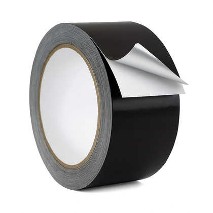 Matte Black Aluminum Foil Tape With Liner | AFTB20A (2 Mil, 27 yd)
