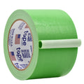 extra wide duct tape roll infographic demonstrating ease of tearing it by hand