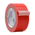 extra wide black duct tape roll infographic showing different color availability, and its strength