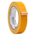extra wide duct tape roll infographic demonstrating ease of tearing it by hand