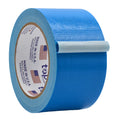 extra wide duct tape roll infographic demonstrating ease of tearing it by hand