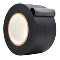 Close up of a roll of Flatback Tape - black 4 inch