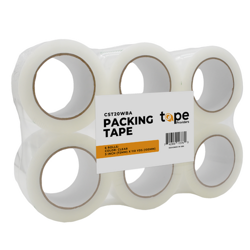 small bundle of clear packing tape