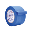 close up of a 2 inch blue painter's tape roll