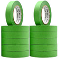 stacked rolls of green painters tape available for wholesale