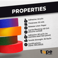 infographic about antislip grip tape mentioning its properties like strength and adhesion