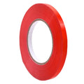 Close up of a roll of Poly Bag Tape UPVC  -  red