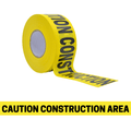 Caution Construction Area Tape- 1000FT - Available in bulk and customizable