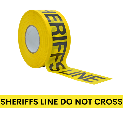 Police Line Do Not Cross Barricade Tape Pattern Thermal Tumbler