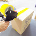 Colored Carton Sealing Packaging Tape with Acrylic Adhesive - Yellow - used with hand held dispenser to seal a shipping box
