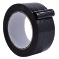 Colored Carton Sealing Packaging Tape infographic mentioning it can be used by hand or with a dispenser