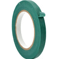 close up of a roll of Masking Tape - 1/2 inch - deep green