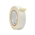 Close up of a roll of Flatback Tape, available in red black blue yellow orange white 