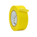 Close up of a roll of Flatback Tape, available in red black blue yellow orange white 