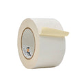 Close up of a roll of Flatback Tape, available in red black blue yellow orange white 