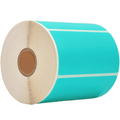 turquoise Blue Nametag Sticker Direct Thermal  Label Roll 