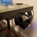 Transfer tape adhesive used to hold up a usb attachment onto desk