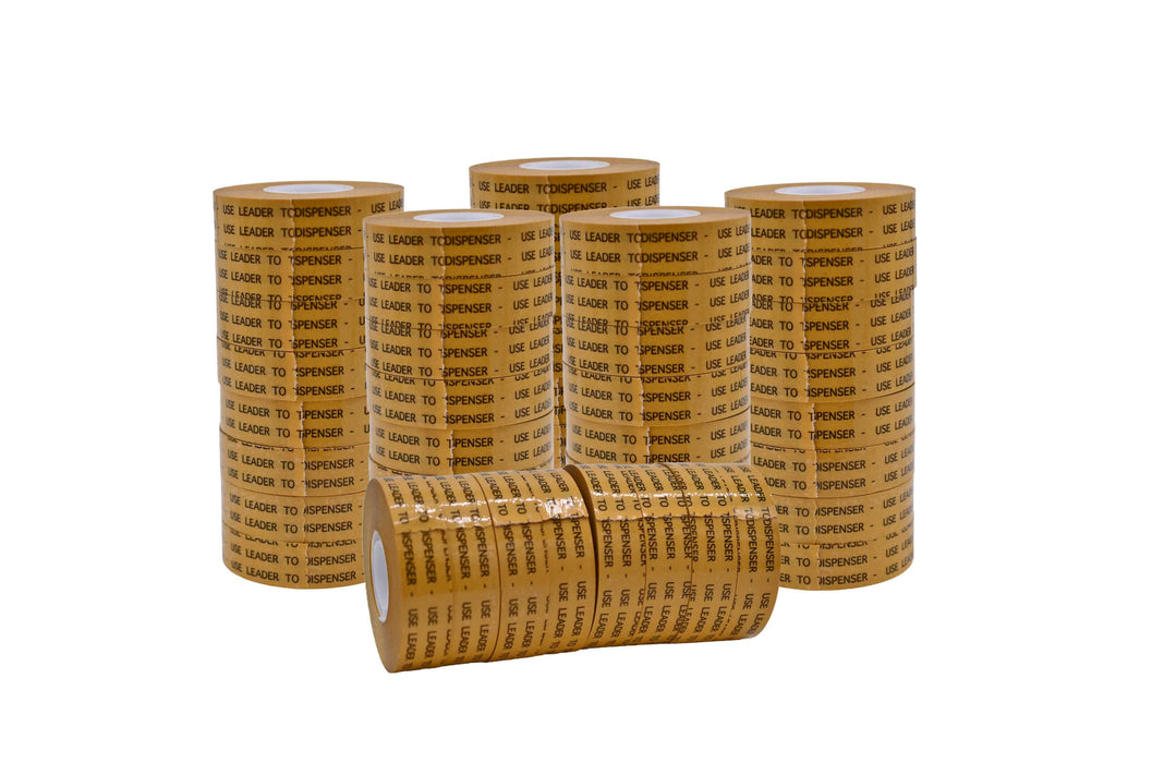 Multiple rolls of ATG Transfer Tape stacked upon each other mentioning availability of bulk pricing and purchases
