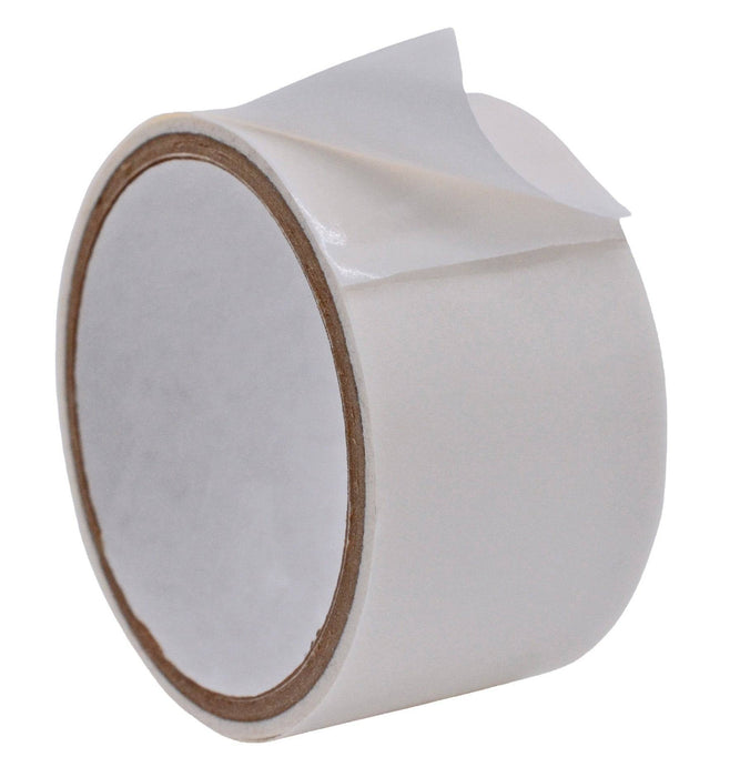 WOD Double Sided Polypropylene Tape 4.3 Mil White, Hot Melt Rubber Adhesive, for Laying Down Carpets, DCPP43HM