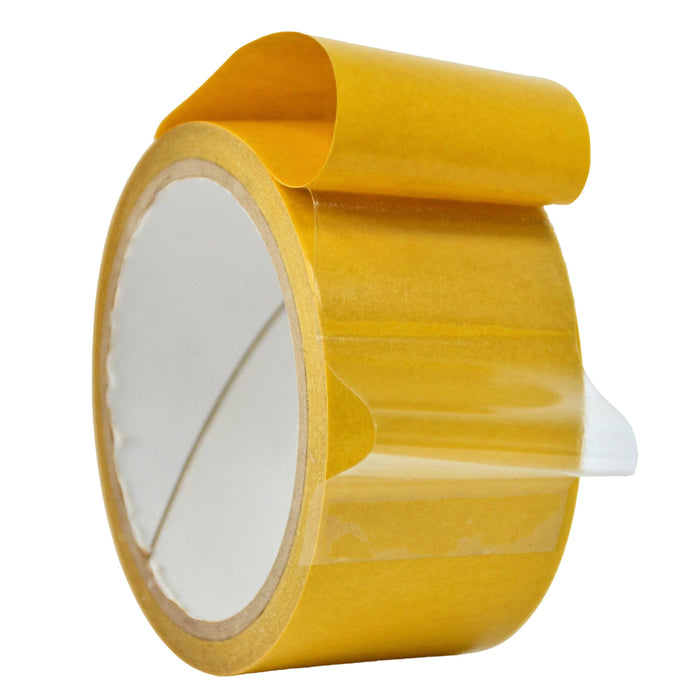 WOD Double Sided Polyester Tape 3.5 Mil Red, Acrylic Adhesive - 60 yards, for Splicing Paper, Plastics, and Films, DCPE35A