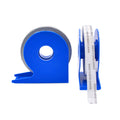 two rolls of double sided tissue tape in their dispensers