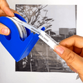 Tissue tape double sided being ripped with its tape dispenser