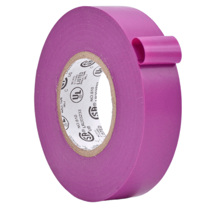 Wod El-766aw Professional Grade General Purpose Pink Electrical Tape UL/CSA Listed Core. Utility Vinyl Rubber Adhesive Electrical Tape: 3/4in. x 66ft.