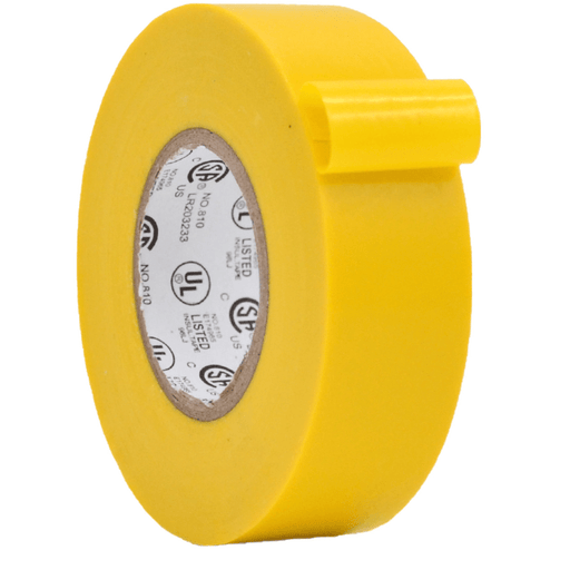 Yellow Electrical Tape roll, available in bulk, multiple color options available