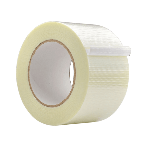 Close up of a Bi-directional Filament Strapping Tape Roll - 5 inch