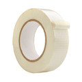 Close up of a Bi-directional Filament Strapping Tape Roll - 1/2 inch