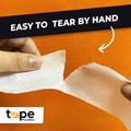 Infographic about masking tape showing it can be written on
