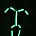 Close up of glow in the dark tape roll glowing - 3  inch