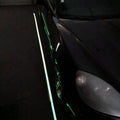 glow in the dark tape applied to garage floor