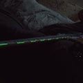 glow in the dark tape applied to guitar frets
