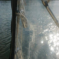 Shrink Wrap Tape used to fix tarp hole