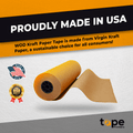 infographic of brown kraft paper mentioning it is made in USA