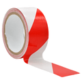 2 inch roll of white and red safety floor tape