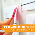 infographic about magnetic tape on a fridge to show its ease of use to magnetize your fridge