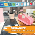 metal tape for magnets infographic detailing its use for in-office organizing
