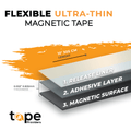 infographic of magnetic tape demonstrating build and layer layout
